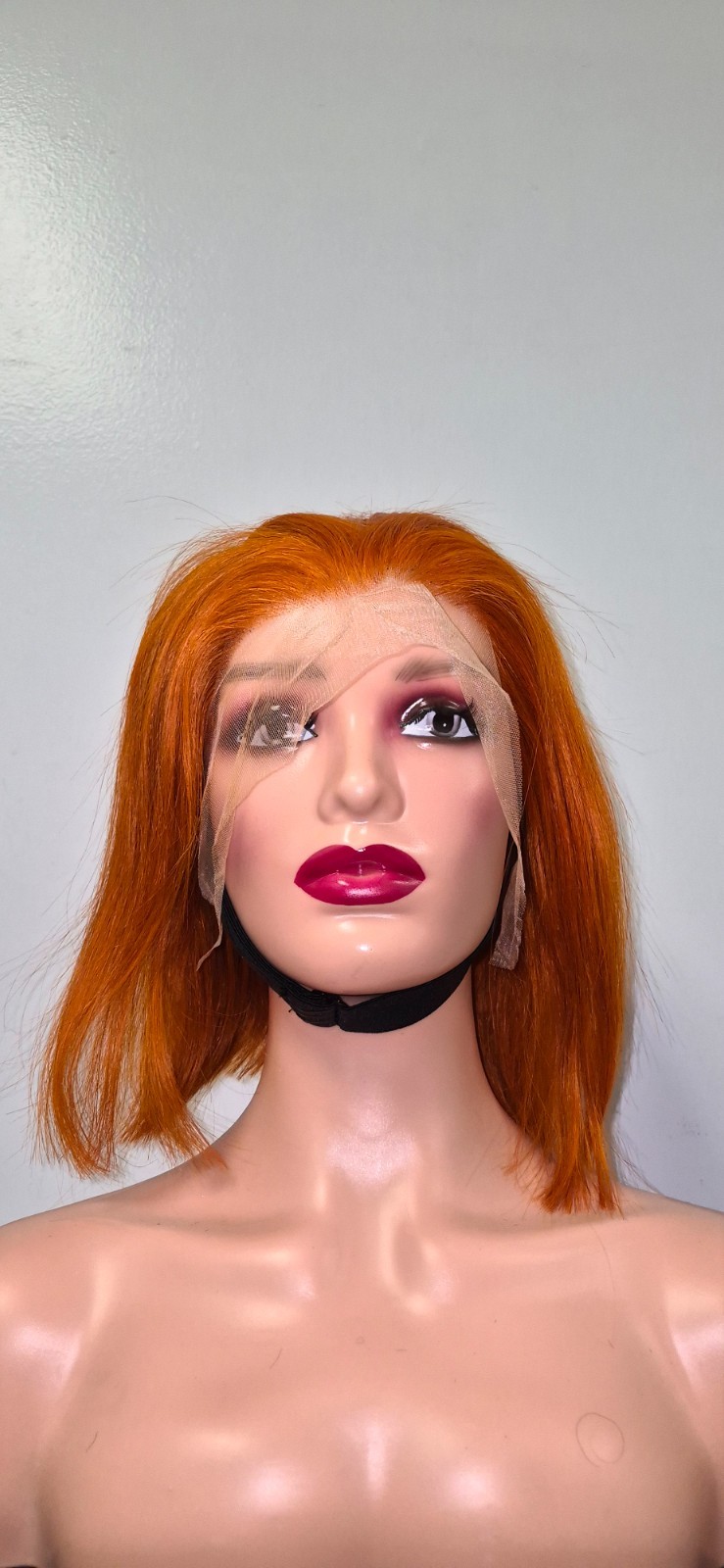 13*4 Straight Orange 10 in Wig