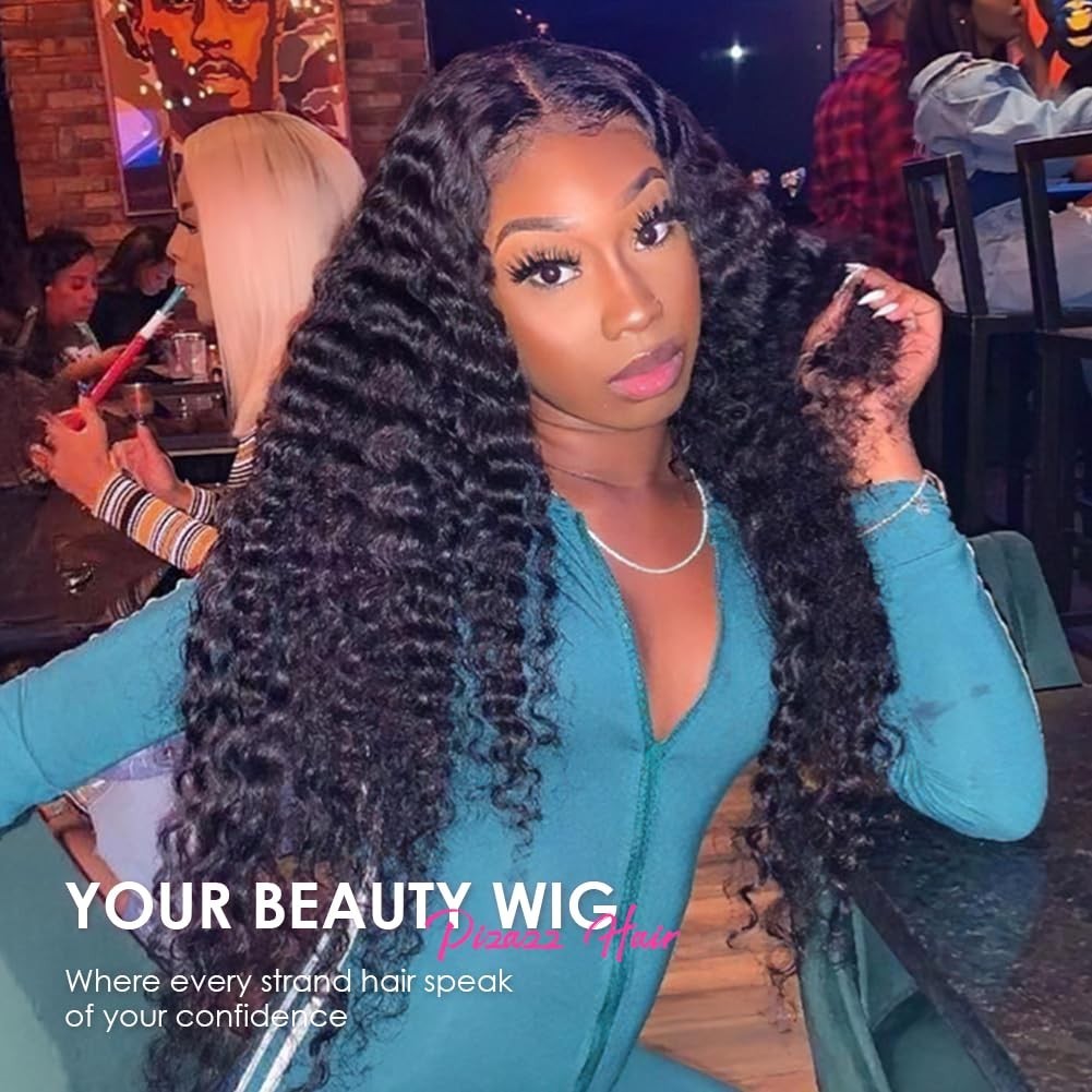 13×4 HD Transparent Lace Front Wigs Human Hair Pre plucked Bleached Knots wit…