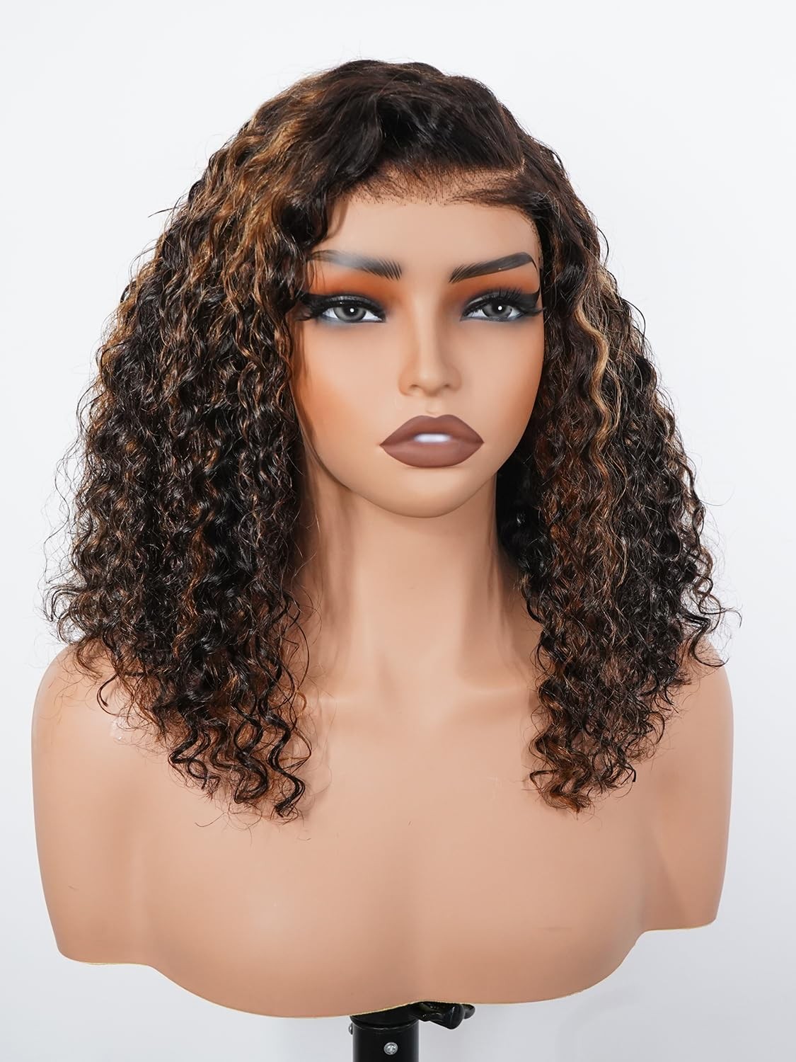 Isee Hair Highlight Glueless Bob Wigs Human Hair Pre Plucked Pre Cut 2/30 Honey