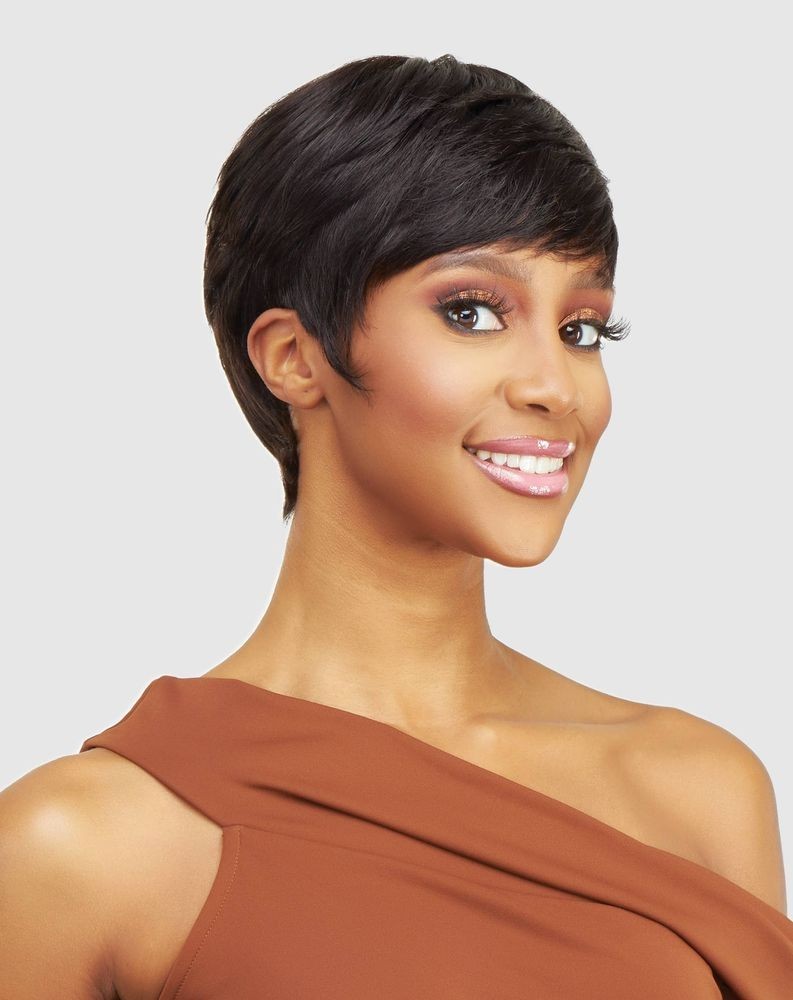 Vixen Wig Vanessa 100% Human Hair Adult HH CHI Short GRAY Color 44 NEW in Box