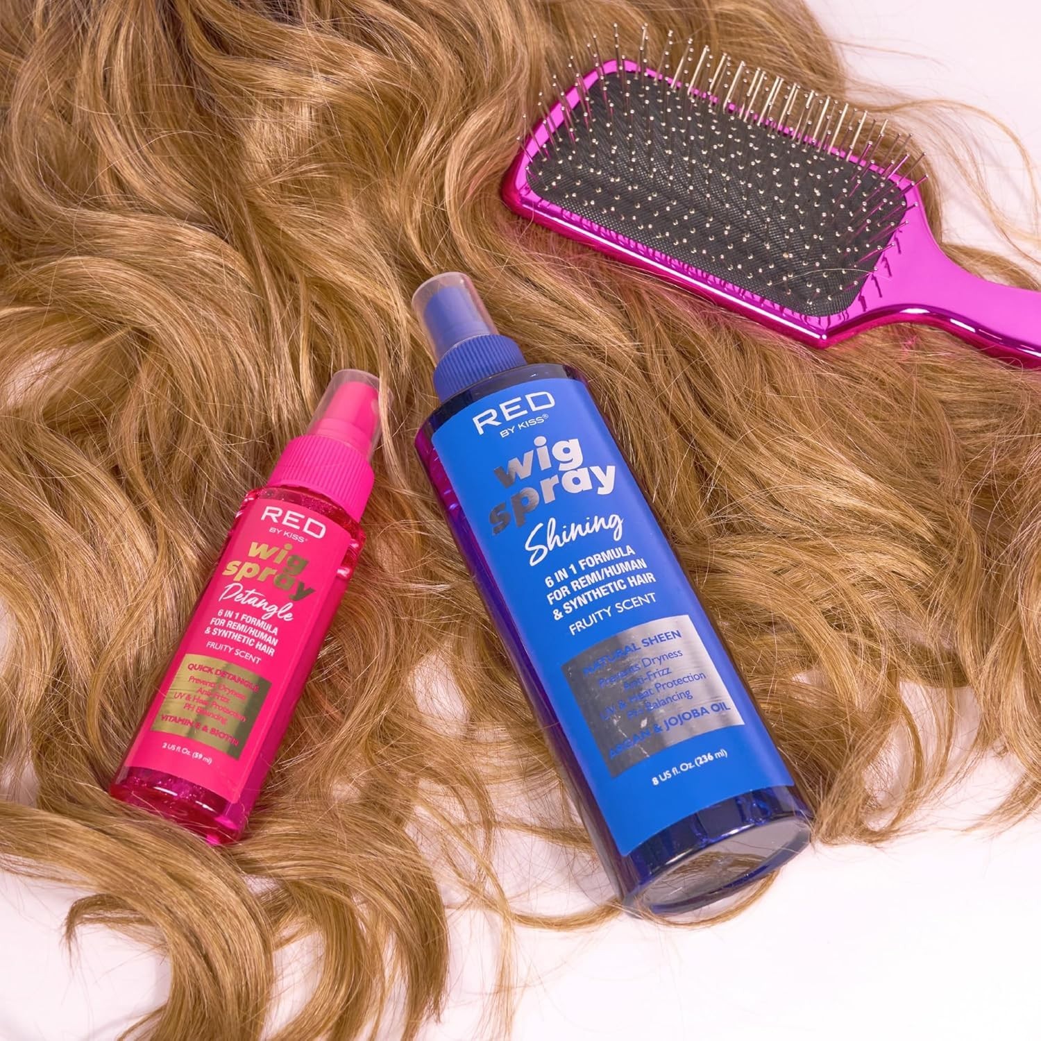 Wig Care Spray – 6-in-1 Formula for Radiance, Detangling & Protection