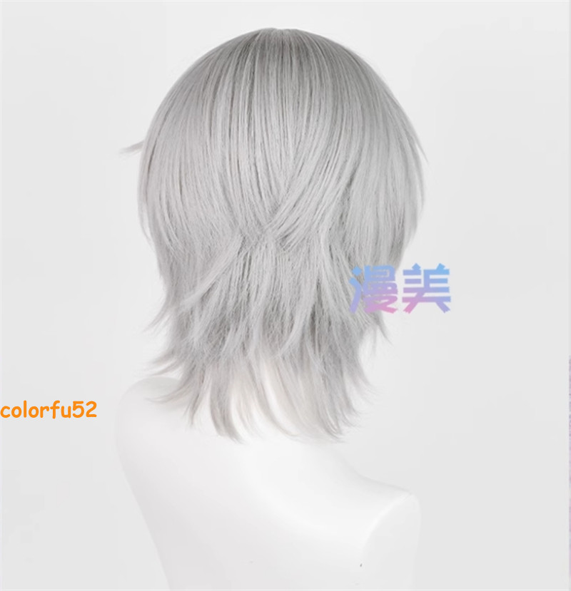 Zenless Zone Zero Wise Cosplay Gray Wig Harajuku Hallowmas Short Hair Men Prop