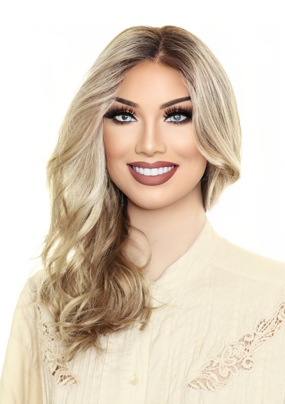 Bryce | Jon Renau Wigs | Lace Front MonoPart | Venice Blond | 22F16S8