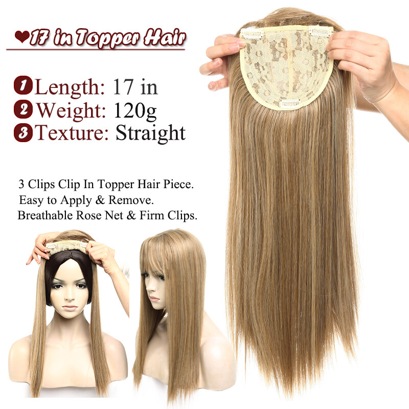 AS Human Clip in Topper Hairpieces Short/Long Full Head Straight Hair Extensions