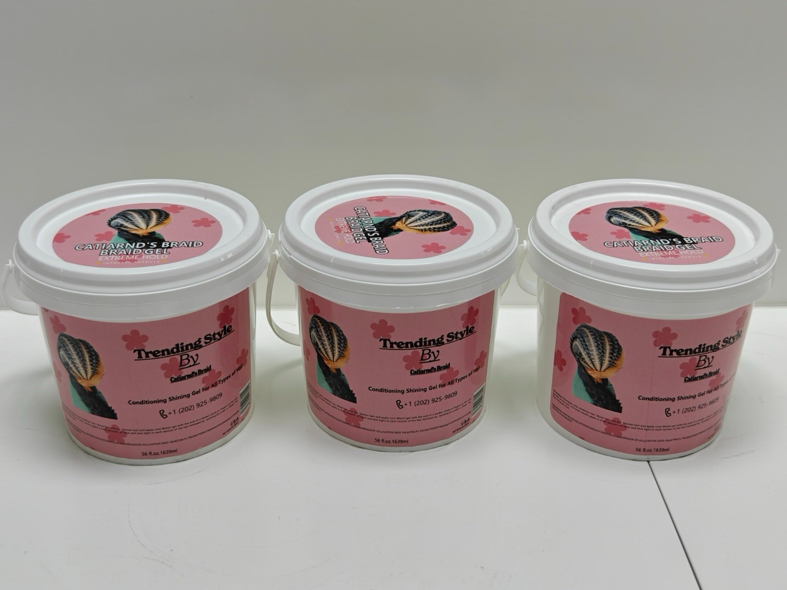 Catiarnd Braid Edge Control Braid Gel for Hair Extensions 56oz