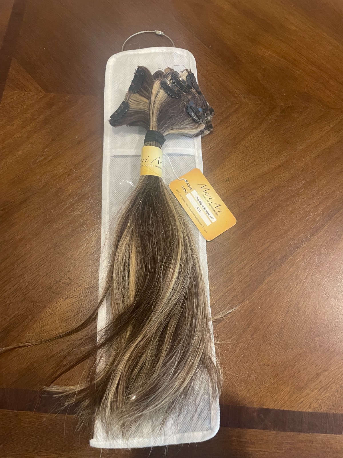 Clip in 100% Human Hair Extensions 14 Inch (7 Pieces)