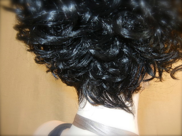 Shake-n-go Freetress EQUAL Synthetic Wig NAME: KIM short unbalanced Curly style