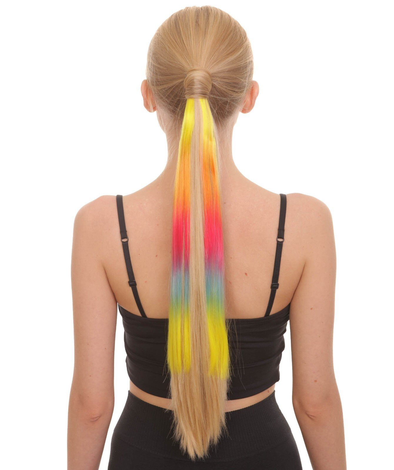 Adult Unisex 16″ Inch Rainbow Vibrant Ponytail Extension, ST-064