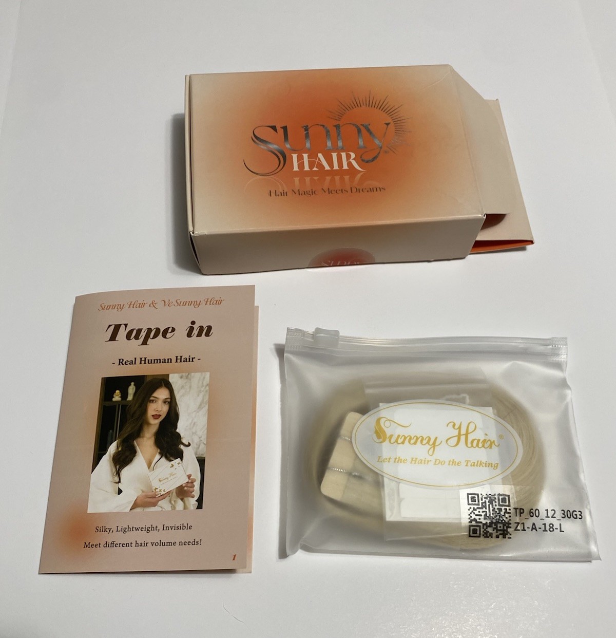 Sunny Human Hair Tape In Extensions 12 Inch 30g 20Pcs #60 Bleach Blonde Remy NEW