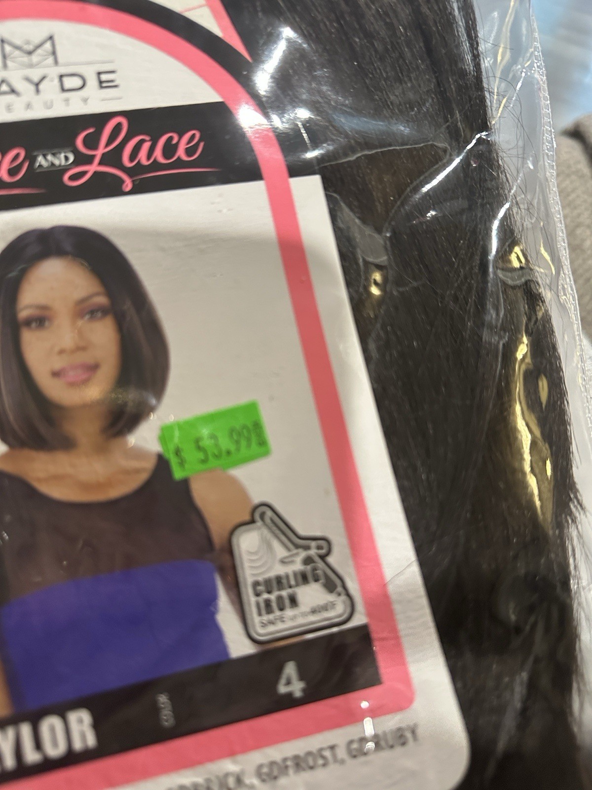 Mayde Beauty “Lace and Lace” Taylor wig. Synthetic, heat safe. New in package.