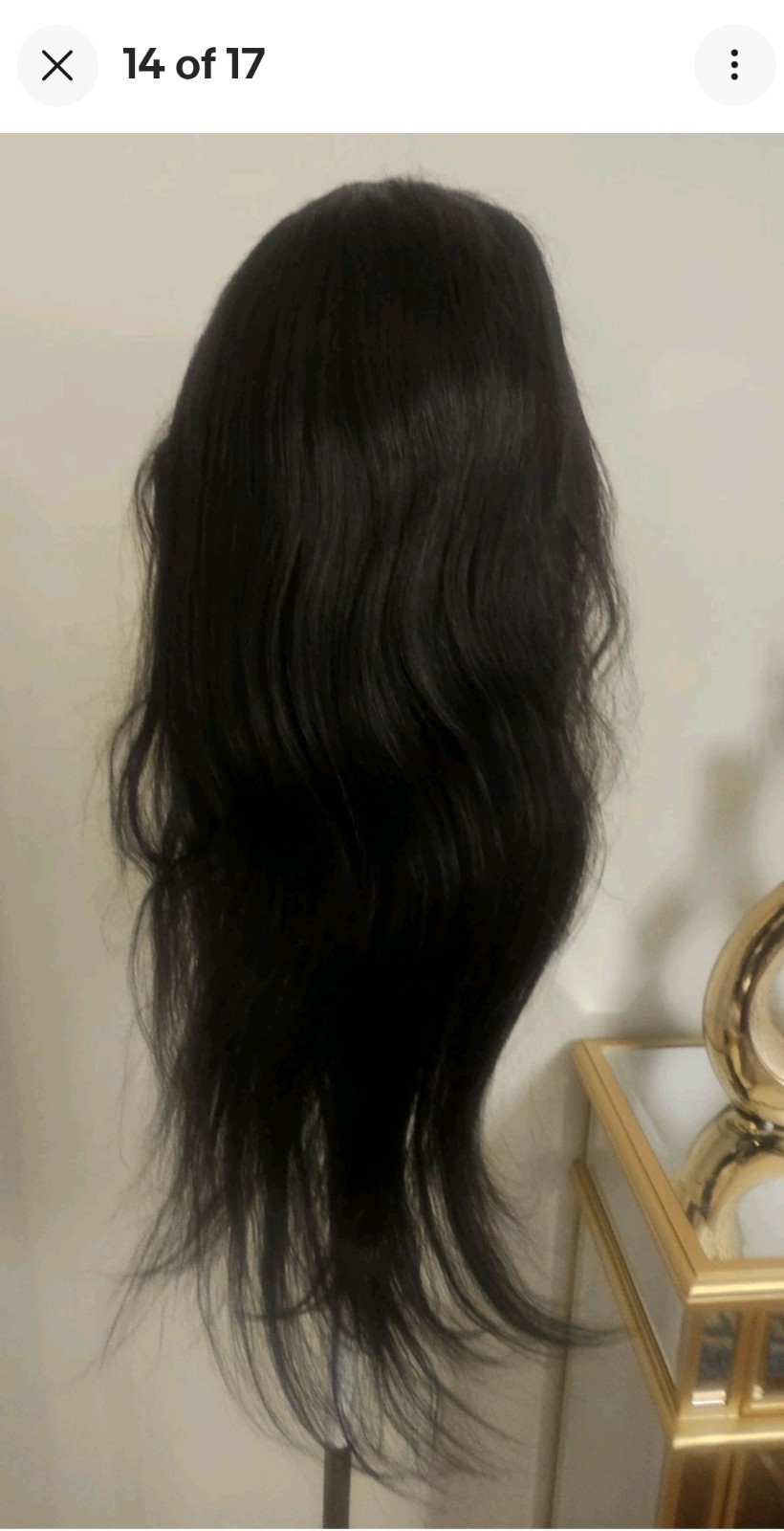 High Quality natural 26 ” straight 100% Virgin Human Hair Lace closure Wig.