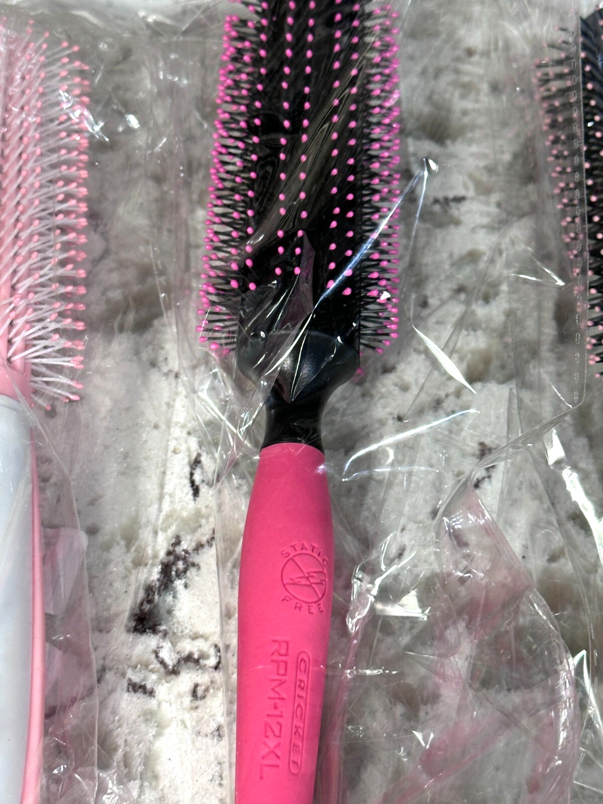 Lot of 14 Round Hairbrushes 1.25-3in diameter 7 Bore Bristle New in Packages