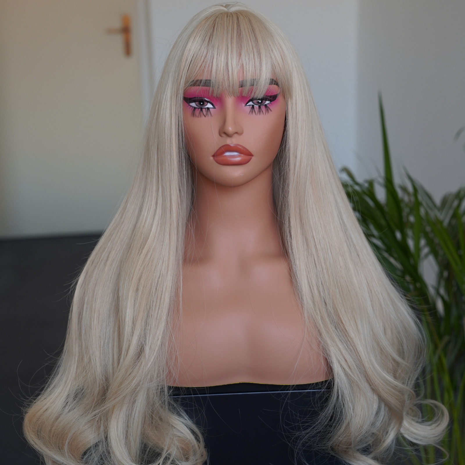 Ash Blonde Wig, Platinum Blonde Wig, Barbie Blonde Cosplay Wig, Drag Queen Wig