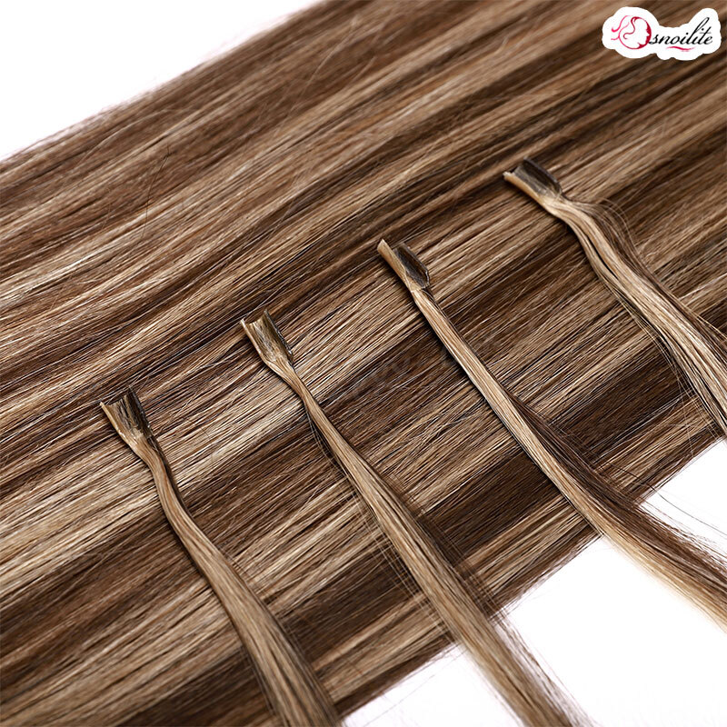100G Pre Bonded Glue U Nail Tip Keratin Fusion Remy Human Hair Extensions 200PCS
