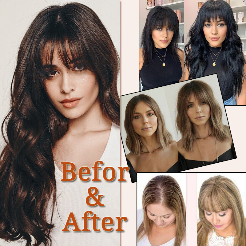 Topper Hairpiece Toupee Thick Long Natural 11″/17/20/22″ Clip in Hair Extensions