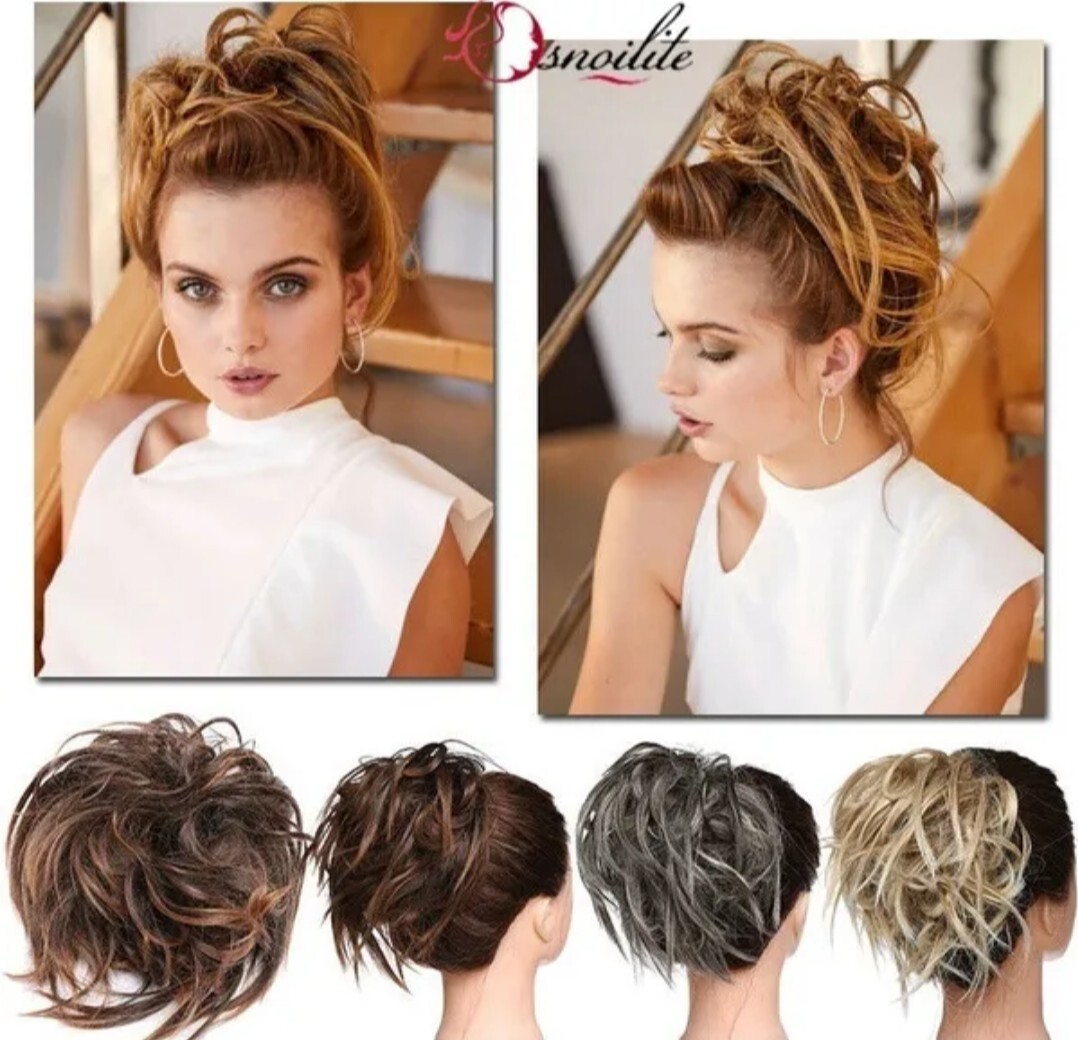 Fashion large tousled messy bun 45G hair scrunchie hair extension