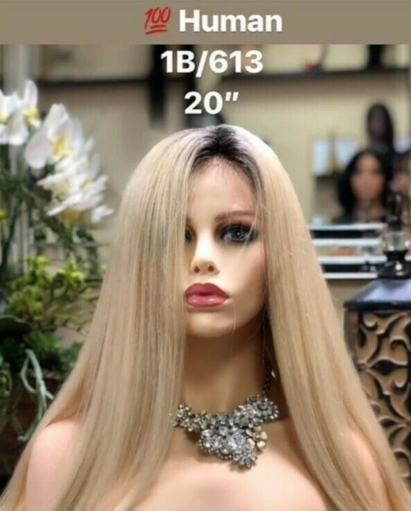 1B/613 Long 20 inch Blonde Lace Front Wig – Miracle Mink Luxe BeautyHair