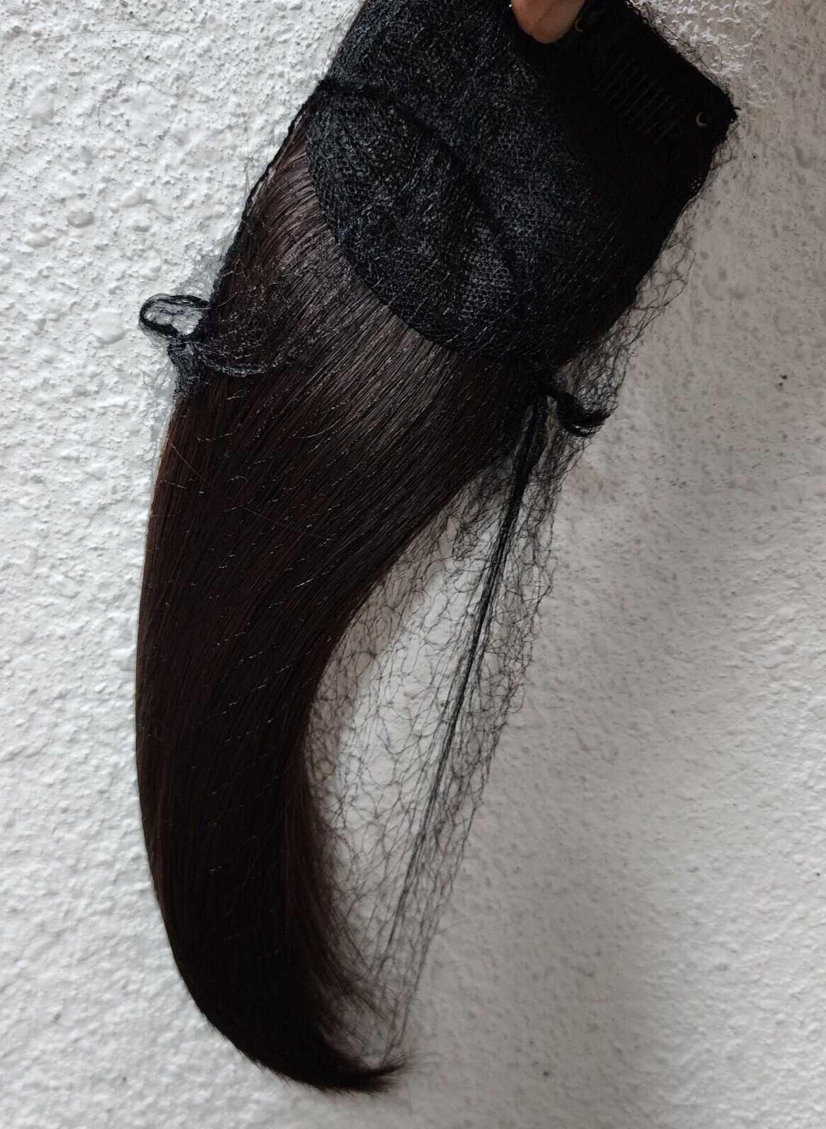 Reecho 12″ Thick Long Straight Women’s Hair Extension, Dark Brown