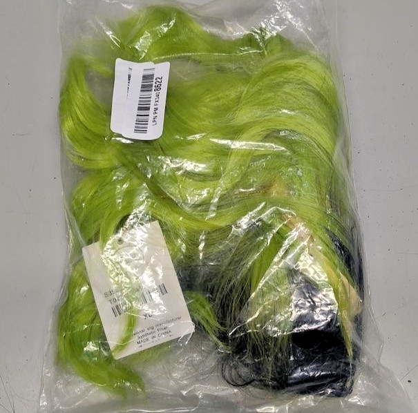 14in Short Ombre Green Wig Wavy Black and Green synthetic Cosplay 309