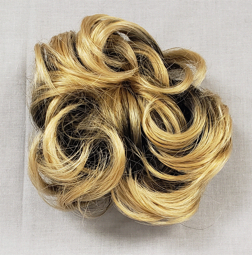 LARGE CURLY HAIR MESSY BUN SCRUNCHIE PONYTAIL HOLDER HAIRPIECE EXTENSIONS LACEY