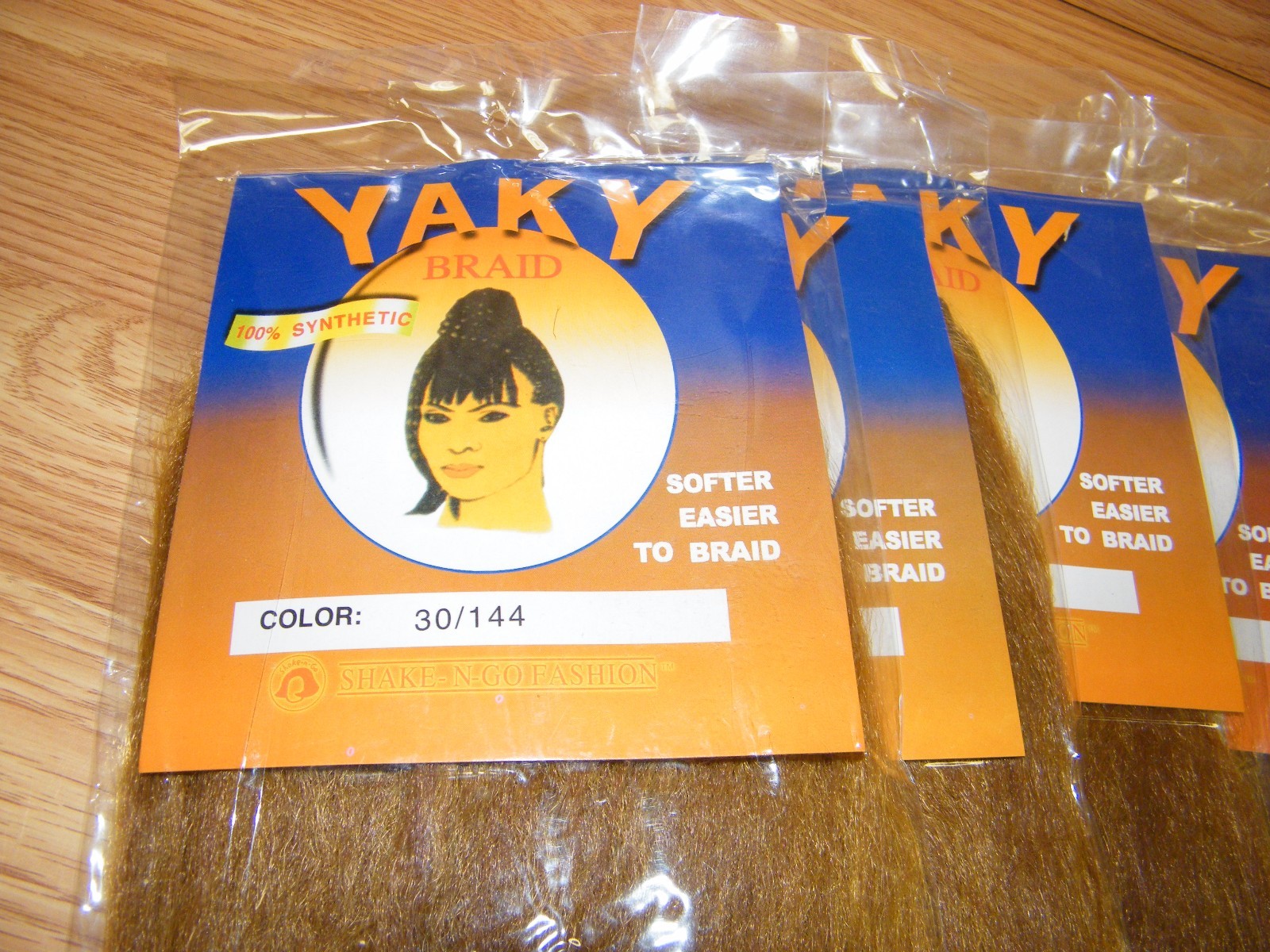 LOT of (10) Shake-N-Go Fashion Yaky Braid Color 30/144 – 100% Synthetic Fiber