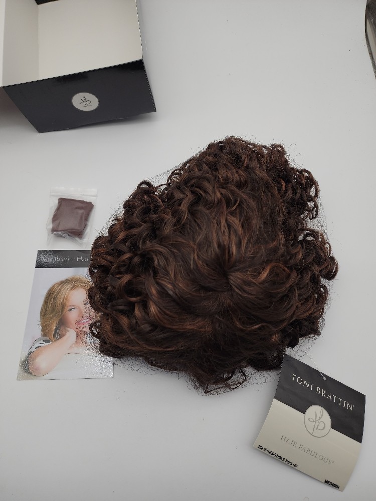 T Brattin Irresistible Wig Lace Front Shoulder Length Brown SEE PHOTOS FOR COLOR