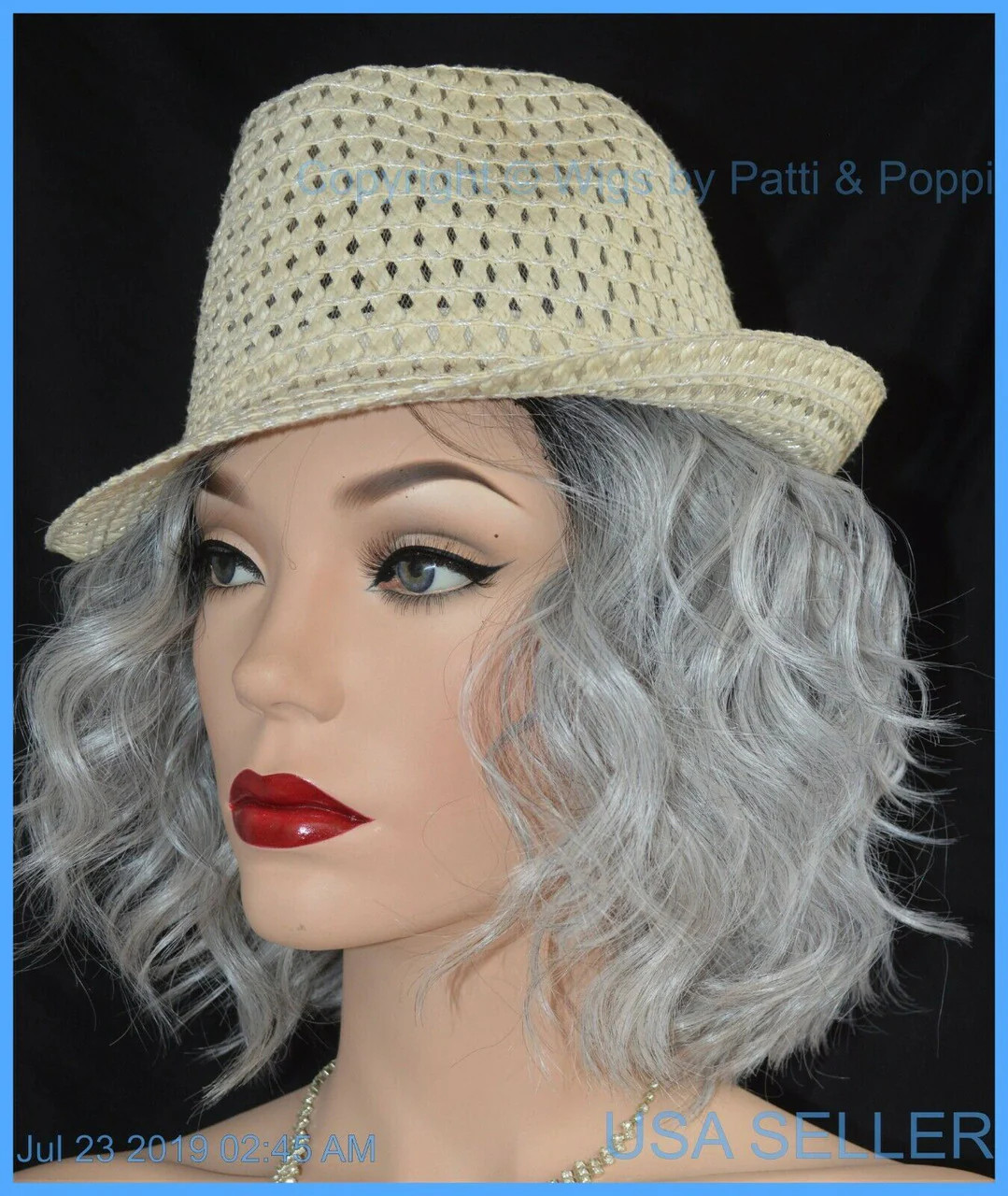 ATTITUDE RENE OF PARIS Orchid Wigs – LACE FRONT – New WAVY SILVER MIST ROOTED