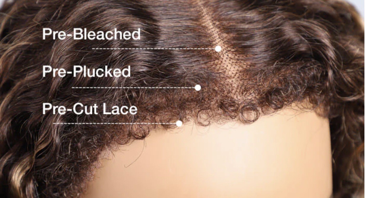 Glueless Balayage Highlight 4C Edges Curly Wig 13×6 Full HD Lace Pre Plucked