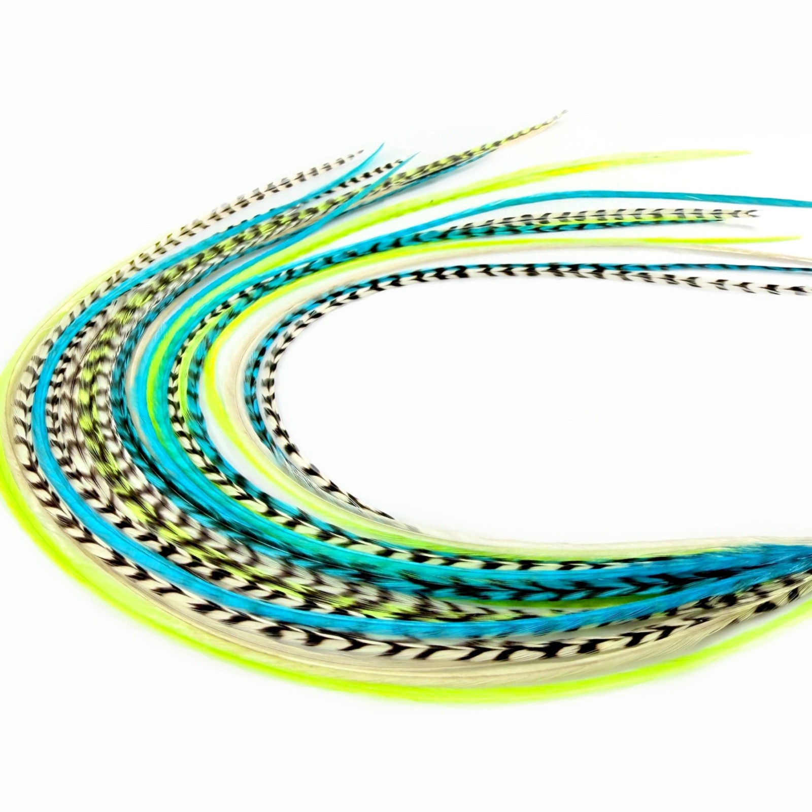 21 pcs. Feather Hair Extensions 6″-10″ + DIY Kit, Whiting Farms -Color of Choice