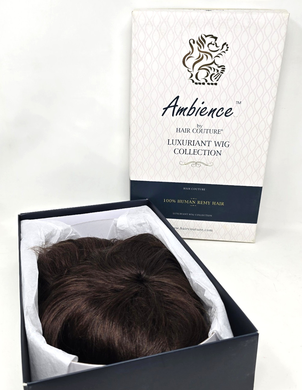 Ambience by Hair Couture – Luxuriant Wig Collection, Nora, Brown Human Remy Hair