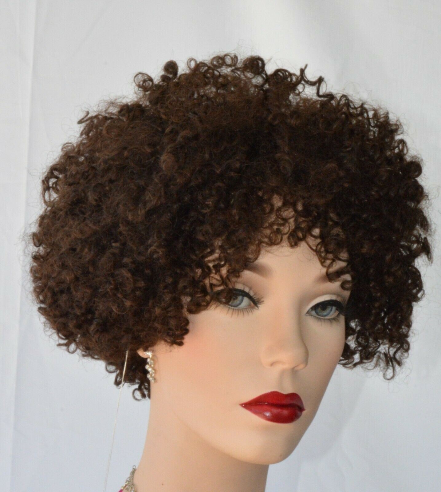 KEONA 100% Human Hair Kinky Curl Wig by Sepia Color #4 -LAST ONE – DISPLAY
