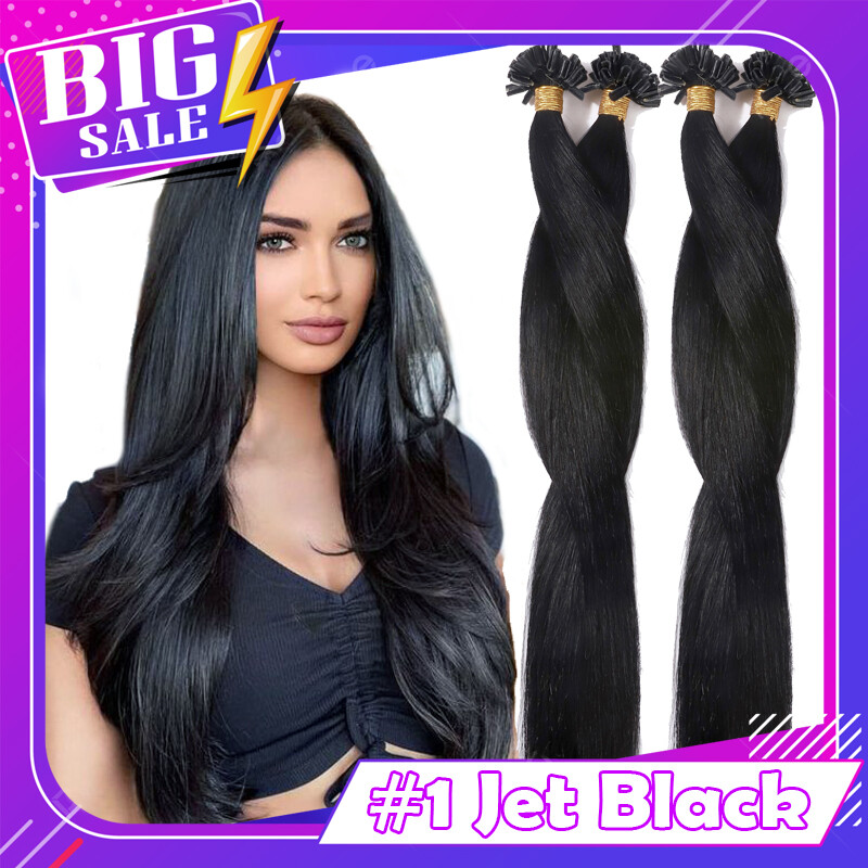 Pre Bonded Keratin U Nail Tip Human Remy Hair Extensions/THICK 100G Caramel 0.5G