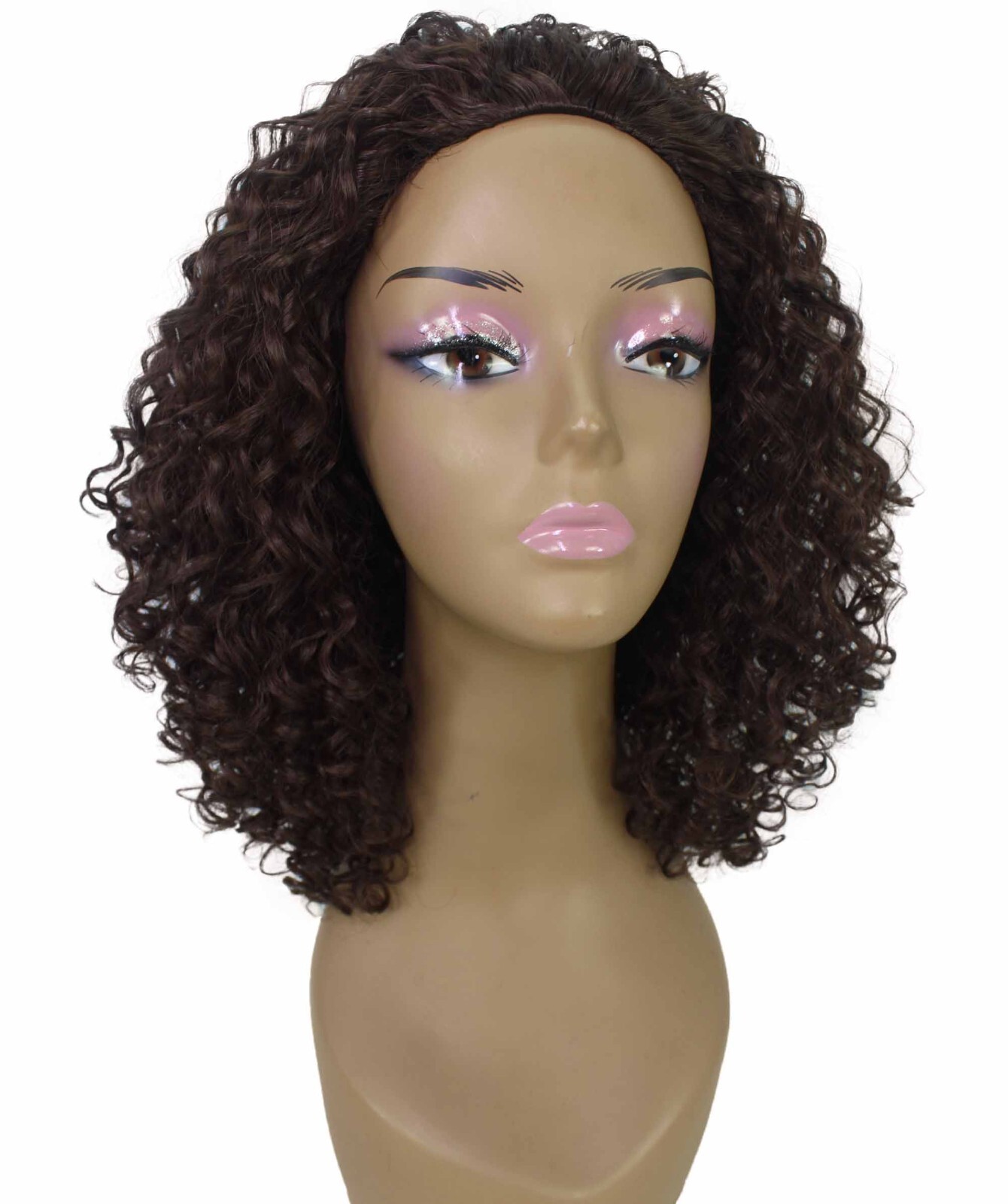 LUXLUXE Tatiana Curly Body Waves 15 in Long Half Wig, BH-0002