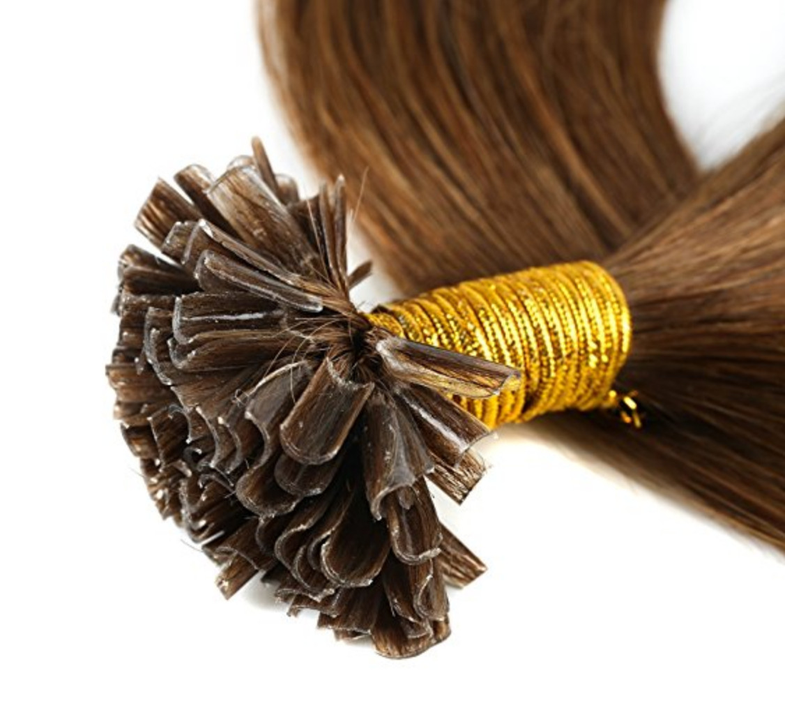 Fusion U TIP Bonds pre bonded NAIL hair extensions LUXURY real human REMY hair