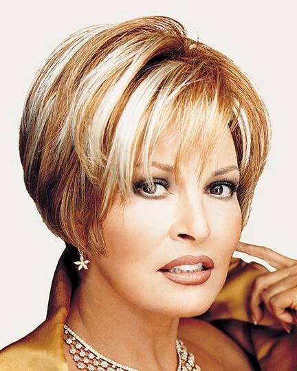 Raquel Welch Wig Mystique Petite Average R1223T Synthetic Layered Side Swept