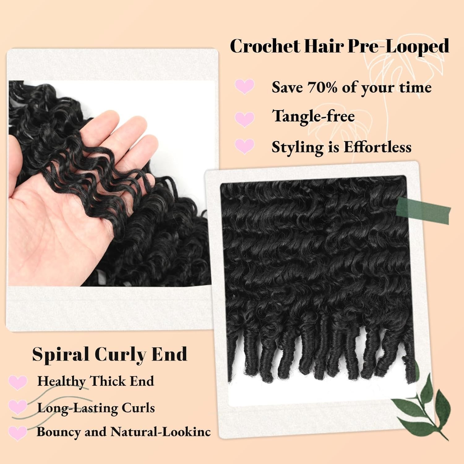 8 Packs 14 Inch Burmese Curly Crochet Hair – Effortless & Knotless Installation