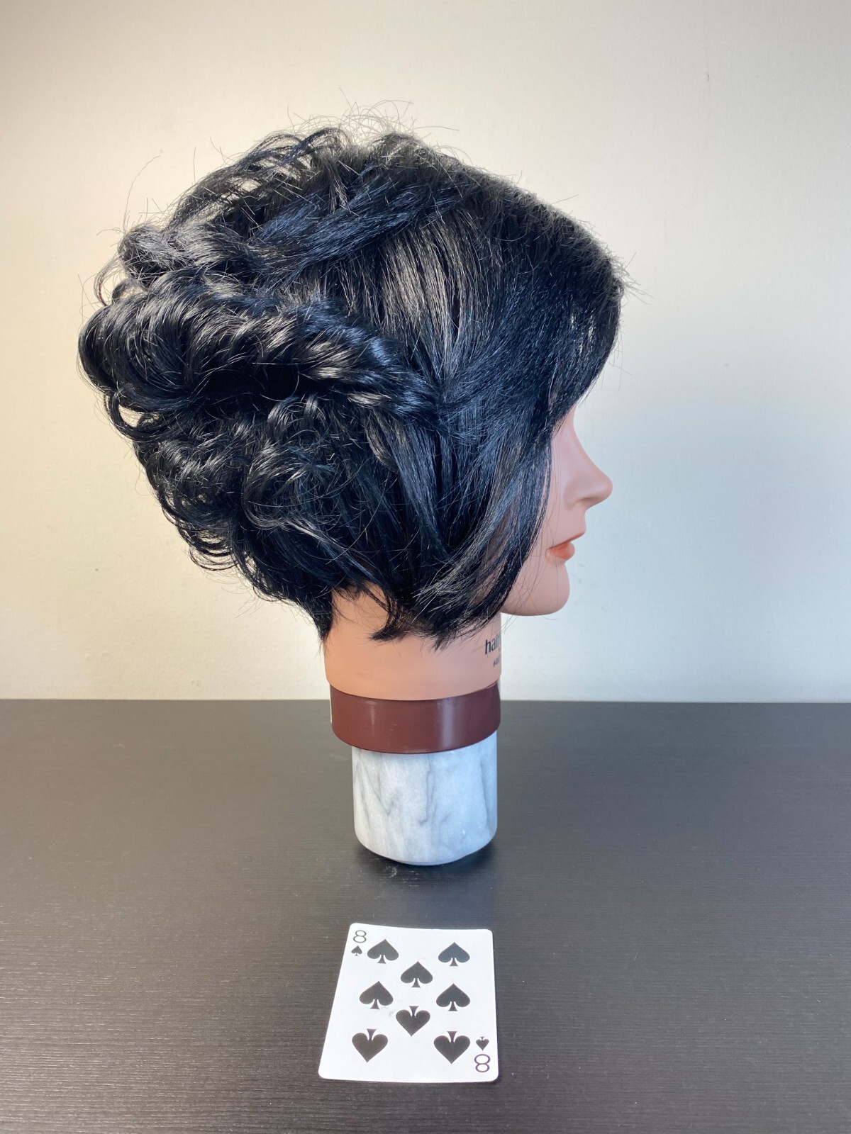 Vanessa by 5th Ave Asymmetrical Pixie Black Wig 90’s Change of Hairstyle/Costume