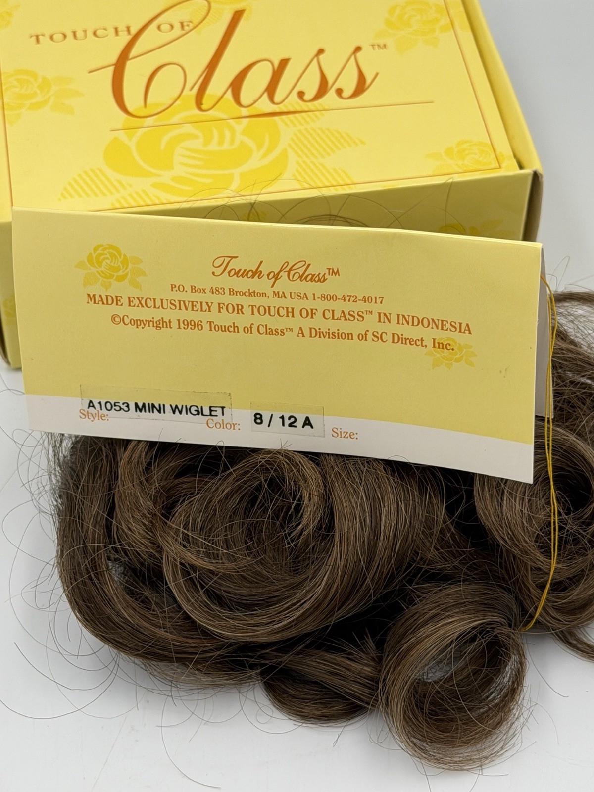 New Paula Young A 1039 Delite Color 8/12A Brown Mini Wiglet Glitz Baby Pageant