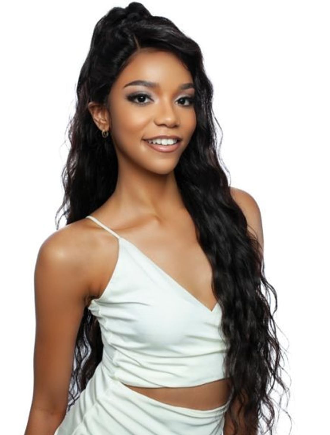 Curly V Part Wig 180% Density No Leave Out V Part Wigs Upgrade U Part Glueles…