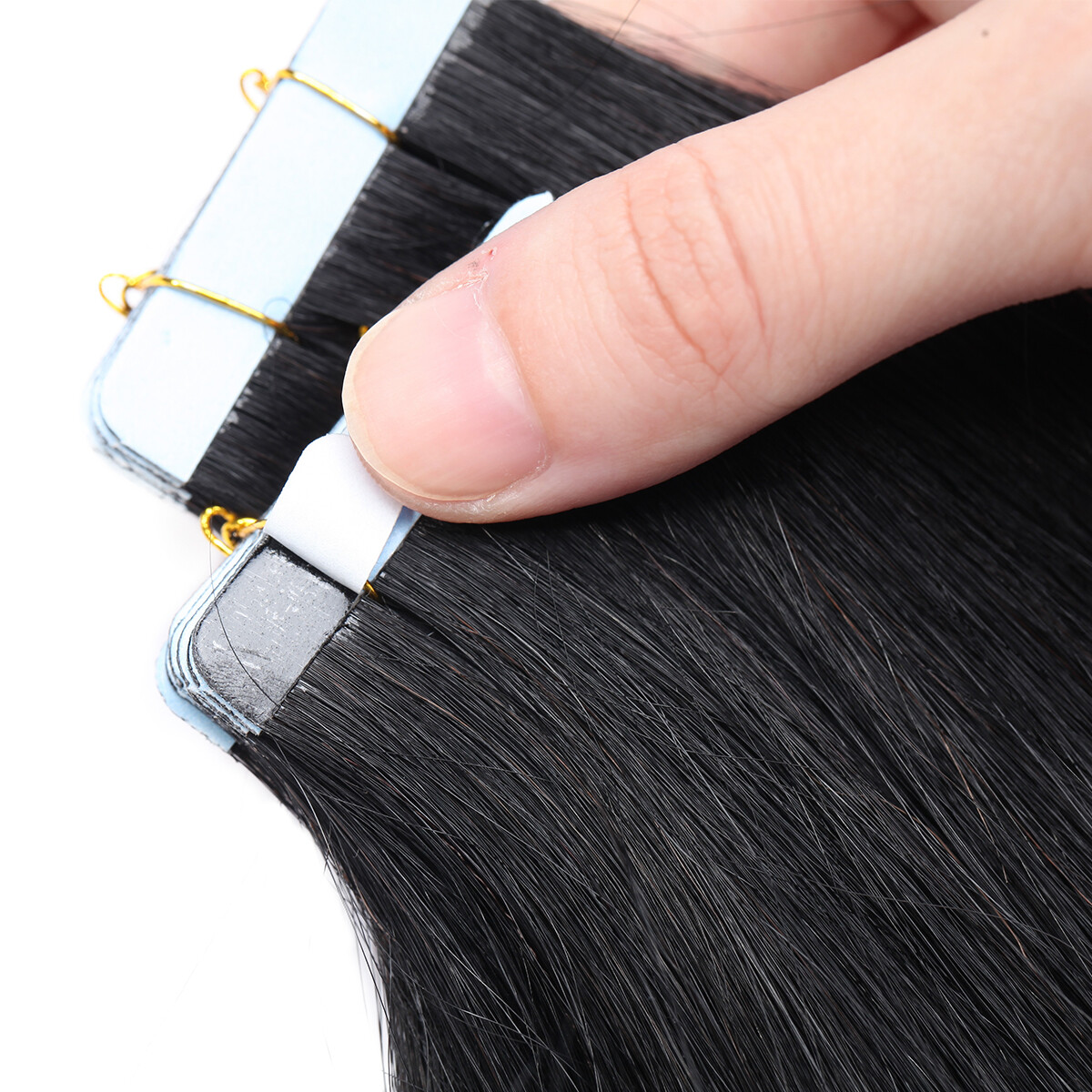Skin Weft Human Hair Extentions Tape In Russian Real Remy THICK FULL HEAD Indian