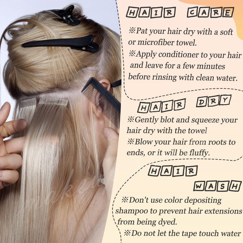 20-80PCS 50-200G Tape In Remy Human Hair Extensions Skin Weft Invisible Thick US