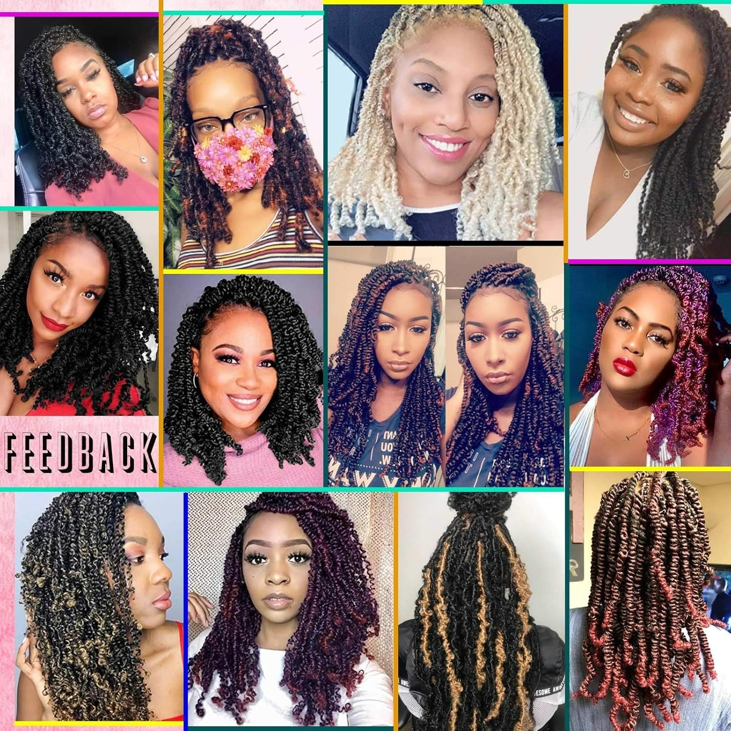 Versatile 12 Inch Spring Twist Braids – Natural Looking Synthetic Hair, 2 Packs
