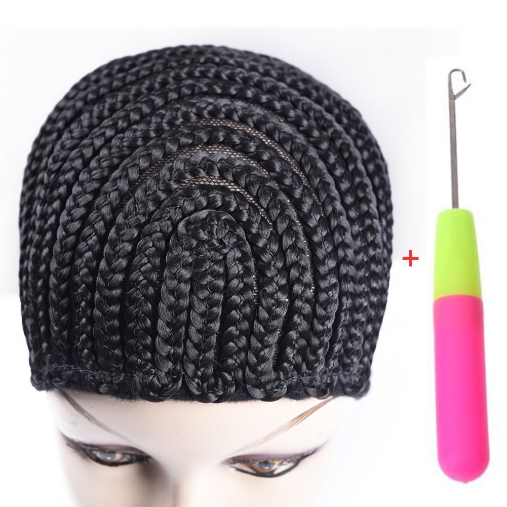 Refined Braided Wig Caps Crotchet Cornrows Cap For 1 Count (Pack of 1), 1pcs