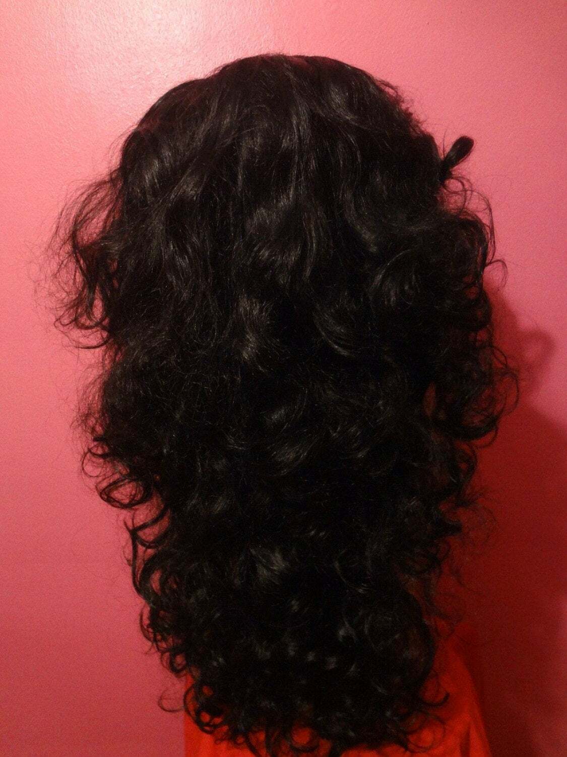 Wavy Center Part DRAG QUEEN WIG! Lace Front Kim Kardashian Jet Black ALL COLORS