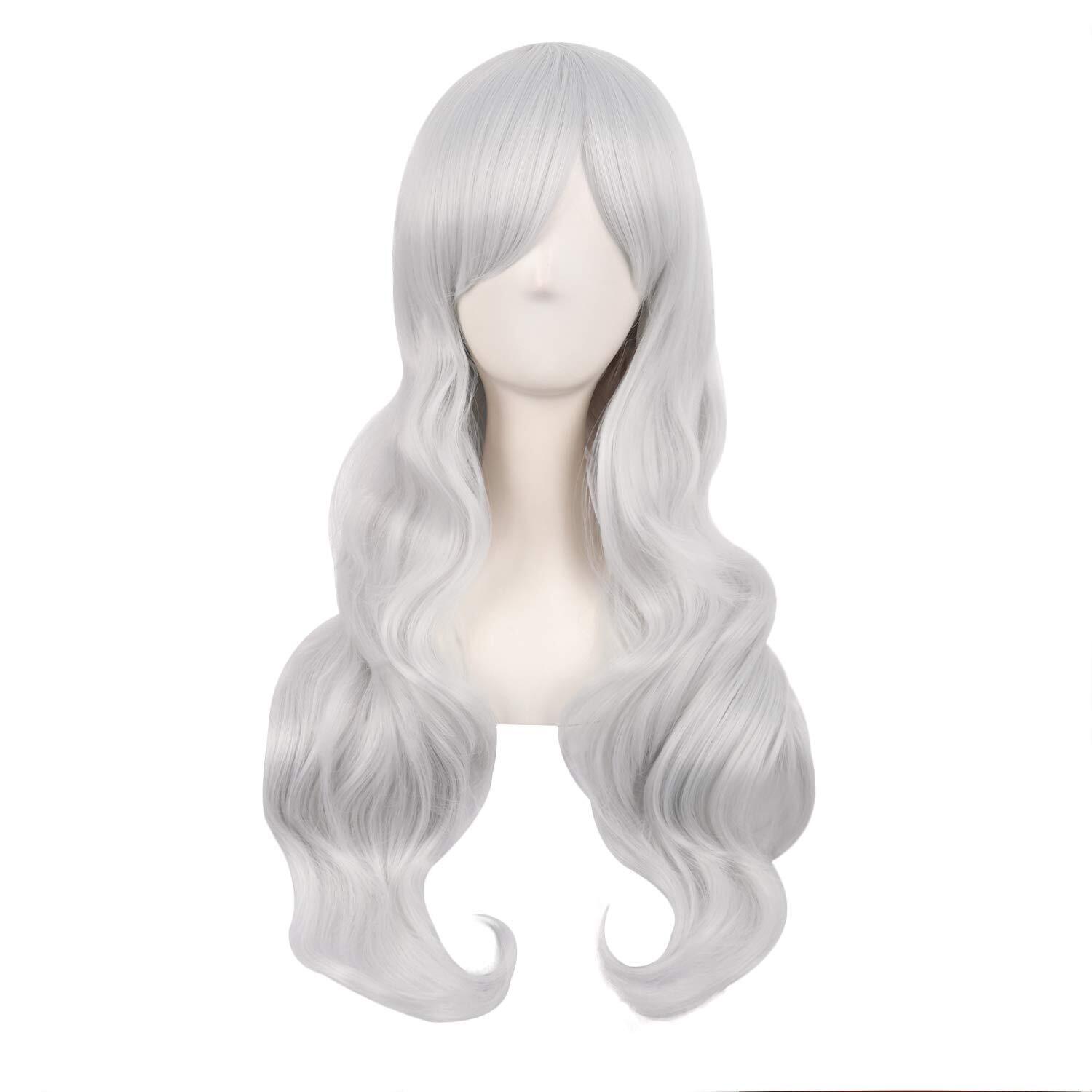 Party Hair Anime Wigs Full Hair Wavy Full Wig Hair 28″ Long Brown Loose Curly