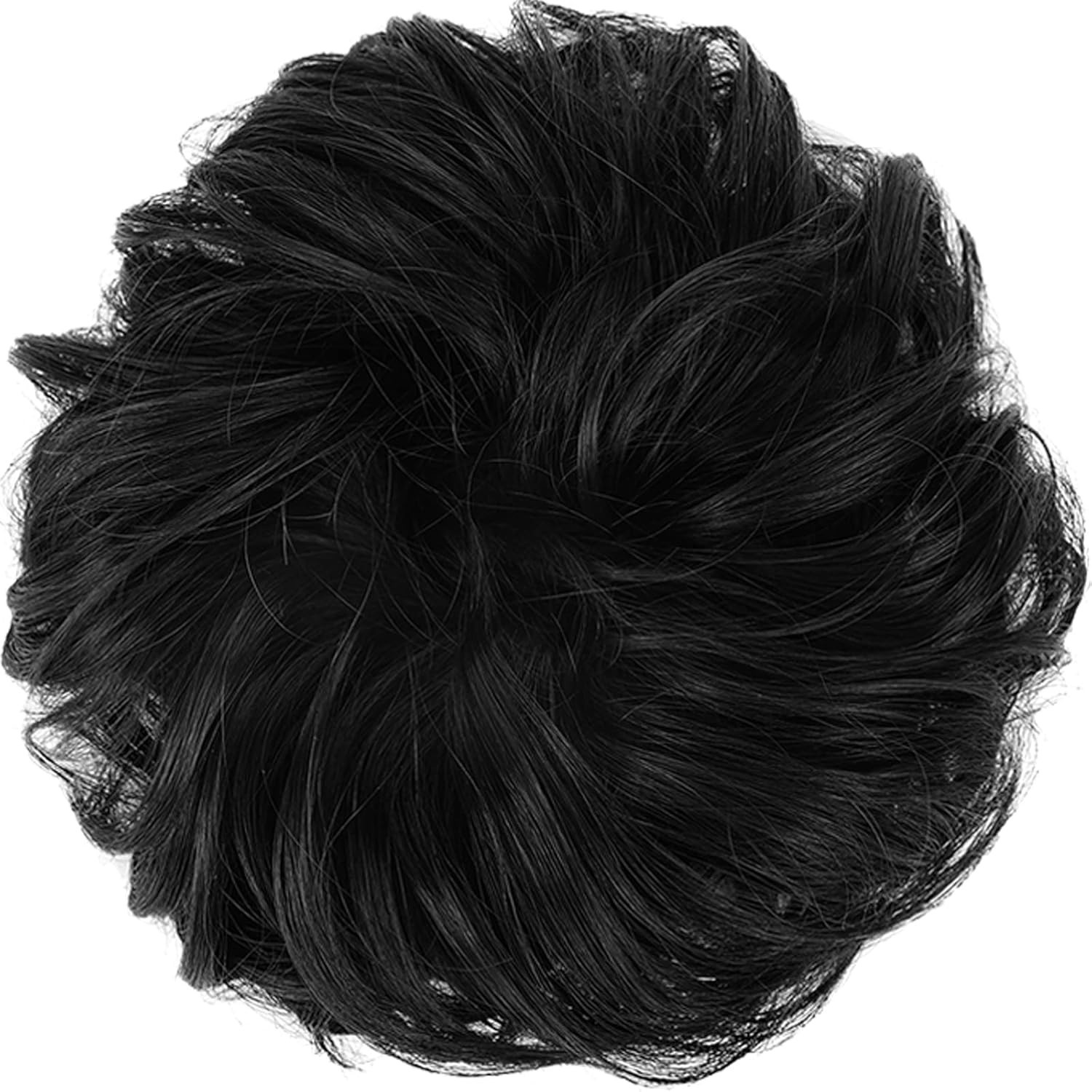 Elegant Messy Bun Scrunchies – Large Size Wavy Hairpiece for Effortless Style