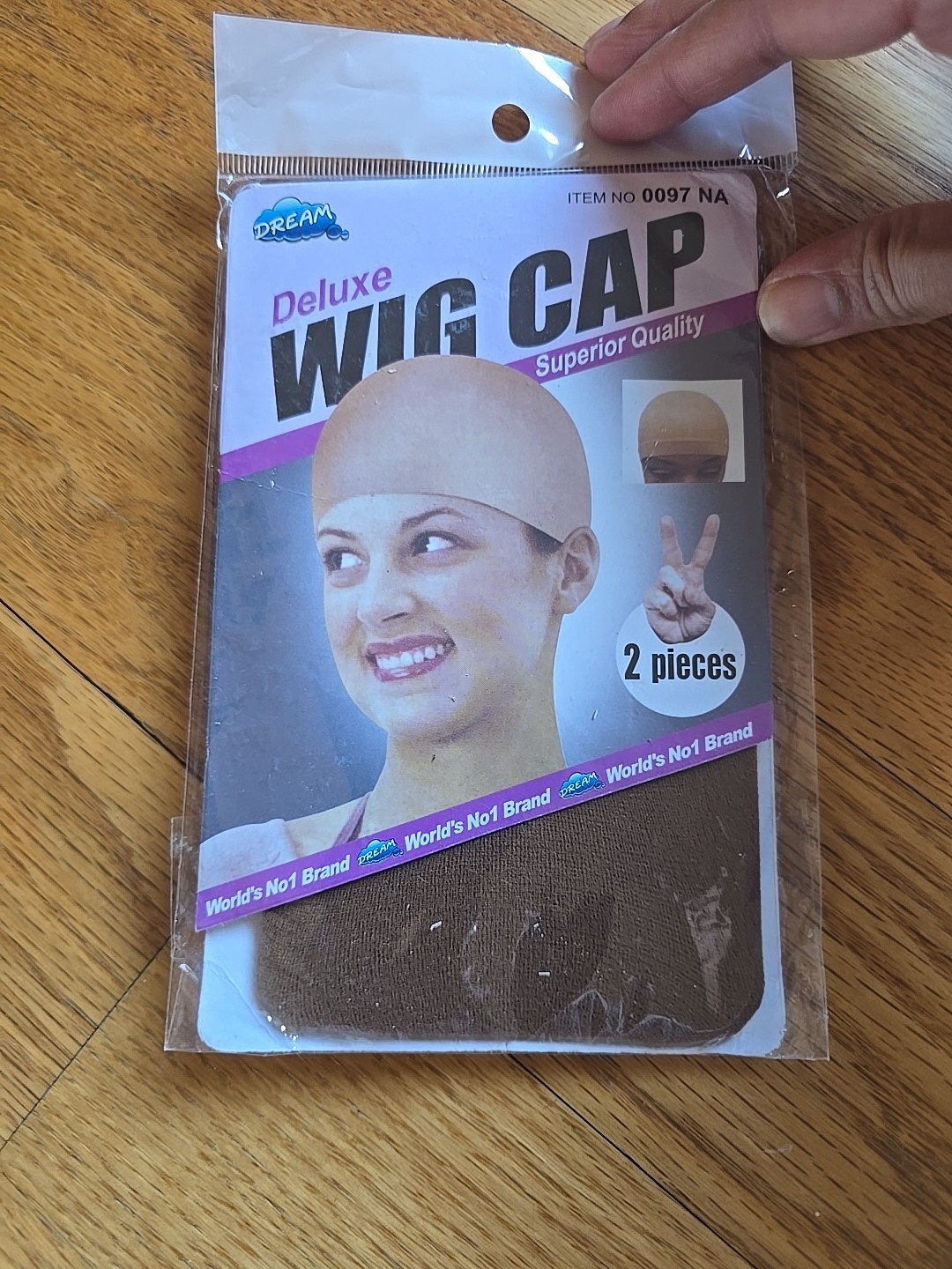 New Dream Dark Brown Deluxe Wig Caps Set of 2 New In Package One Size Fits All