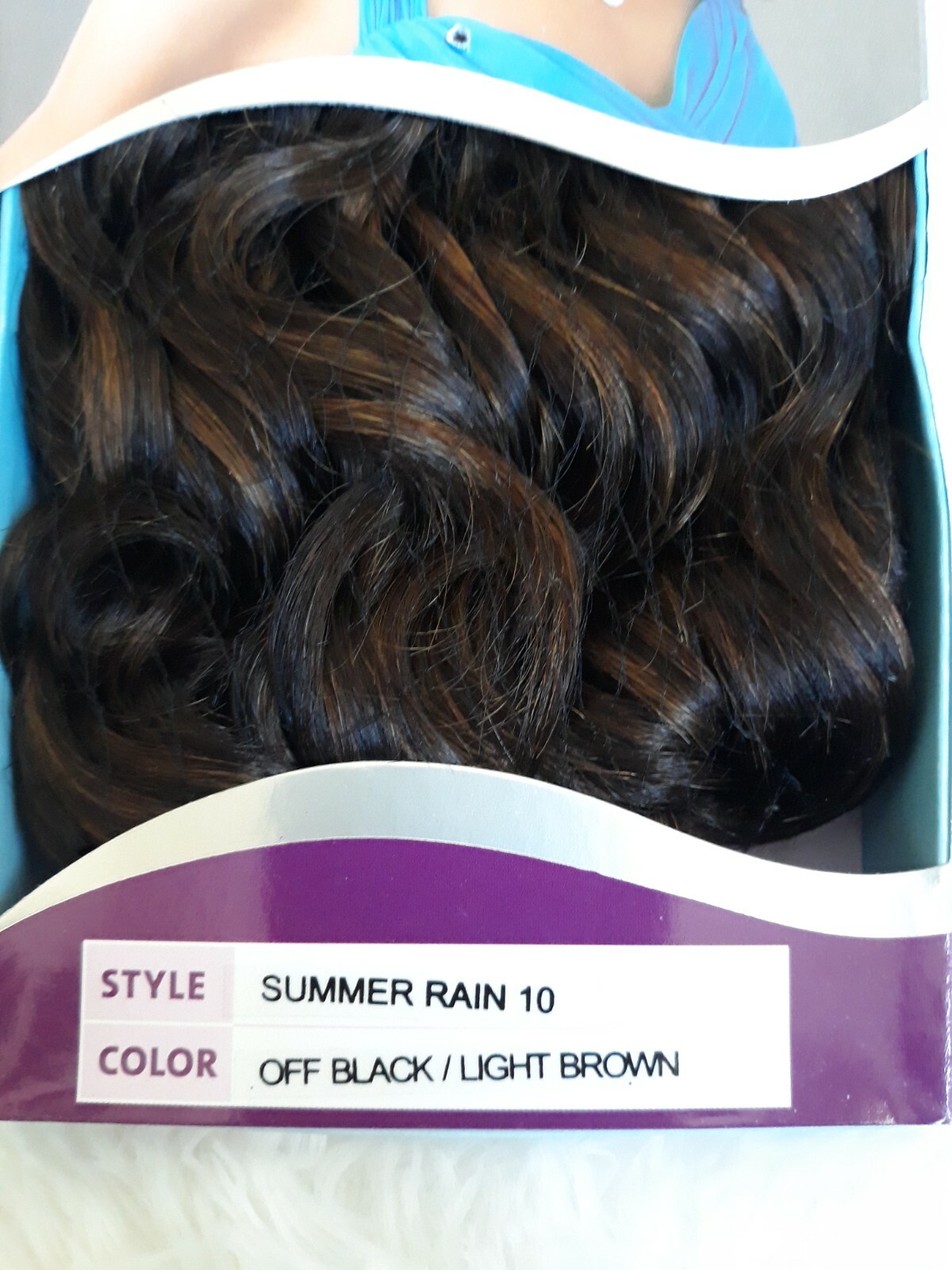 PREMIUM NATURAL INDIAN 100% HUMAN HAIR, OUTRE – SUMMER RAIN WAVE 10″ (OBK/LBR)