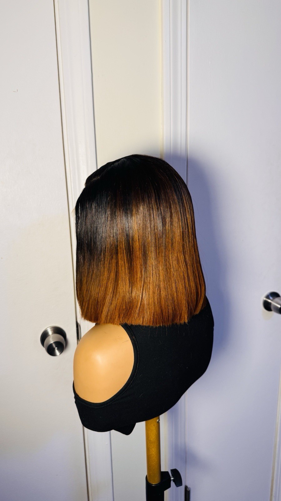 Raw Vietnamese SDD Lace Front Bone Straight Glueless Wig Bob 300grams