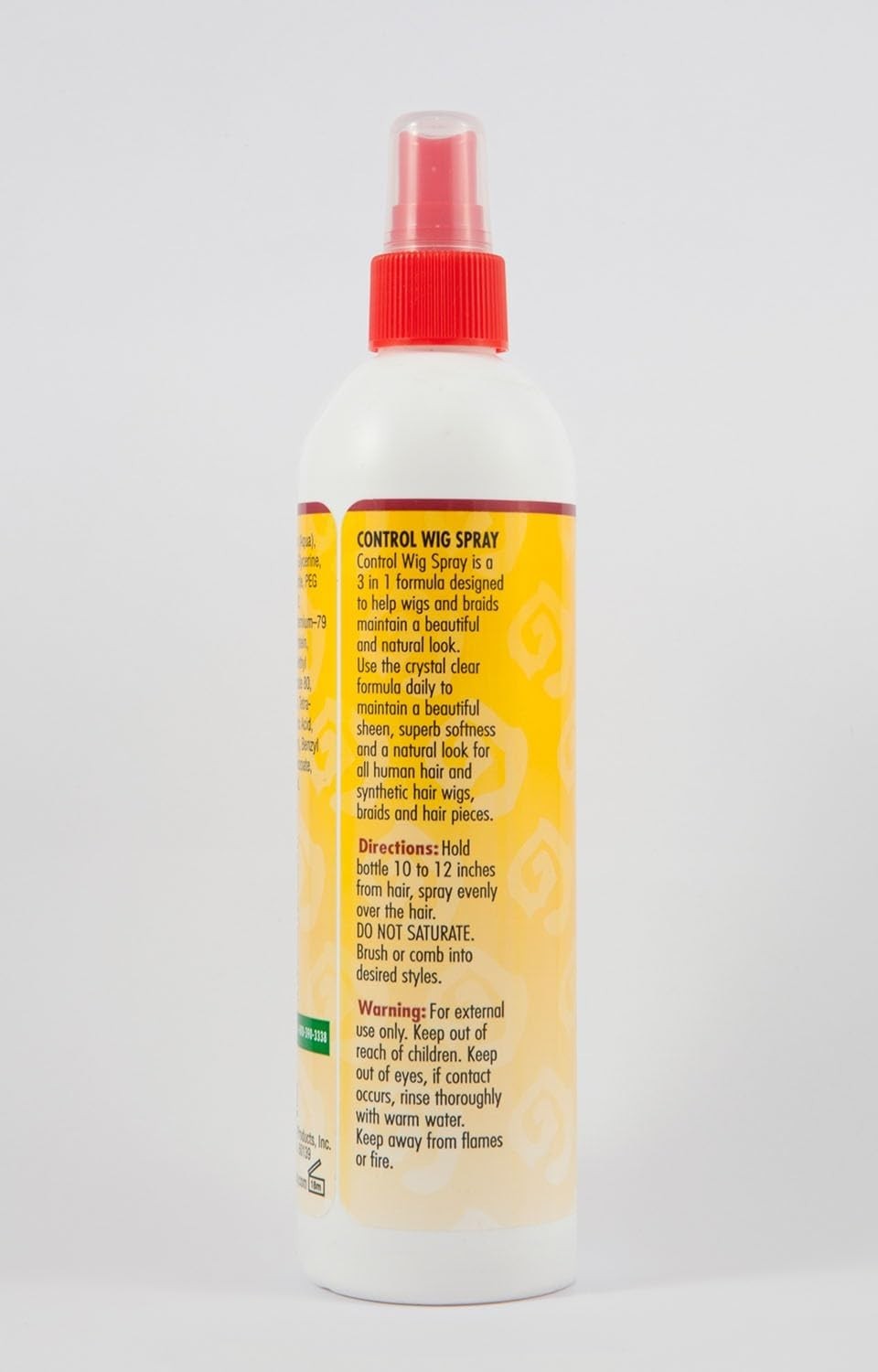 Control Wig Spray 12Oz – Paraben-Free Detangling & Moisture for Wigs & Weaves